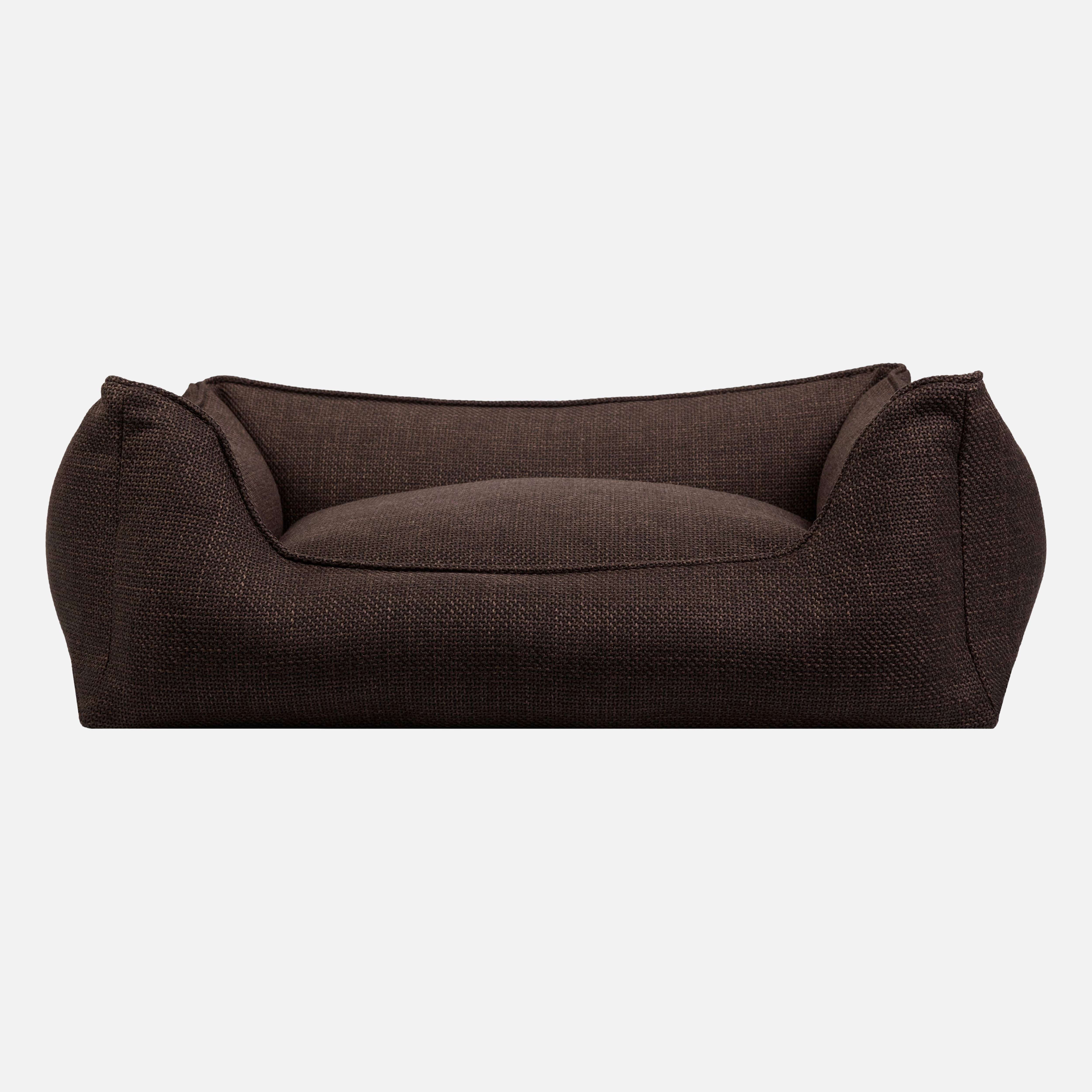 William Walker Orthopädisches Hundebett Luxe Wood / S / Kissen (Flocken)