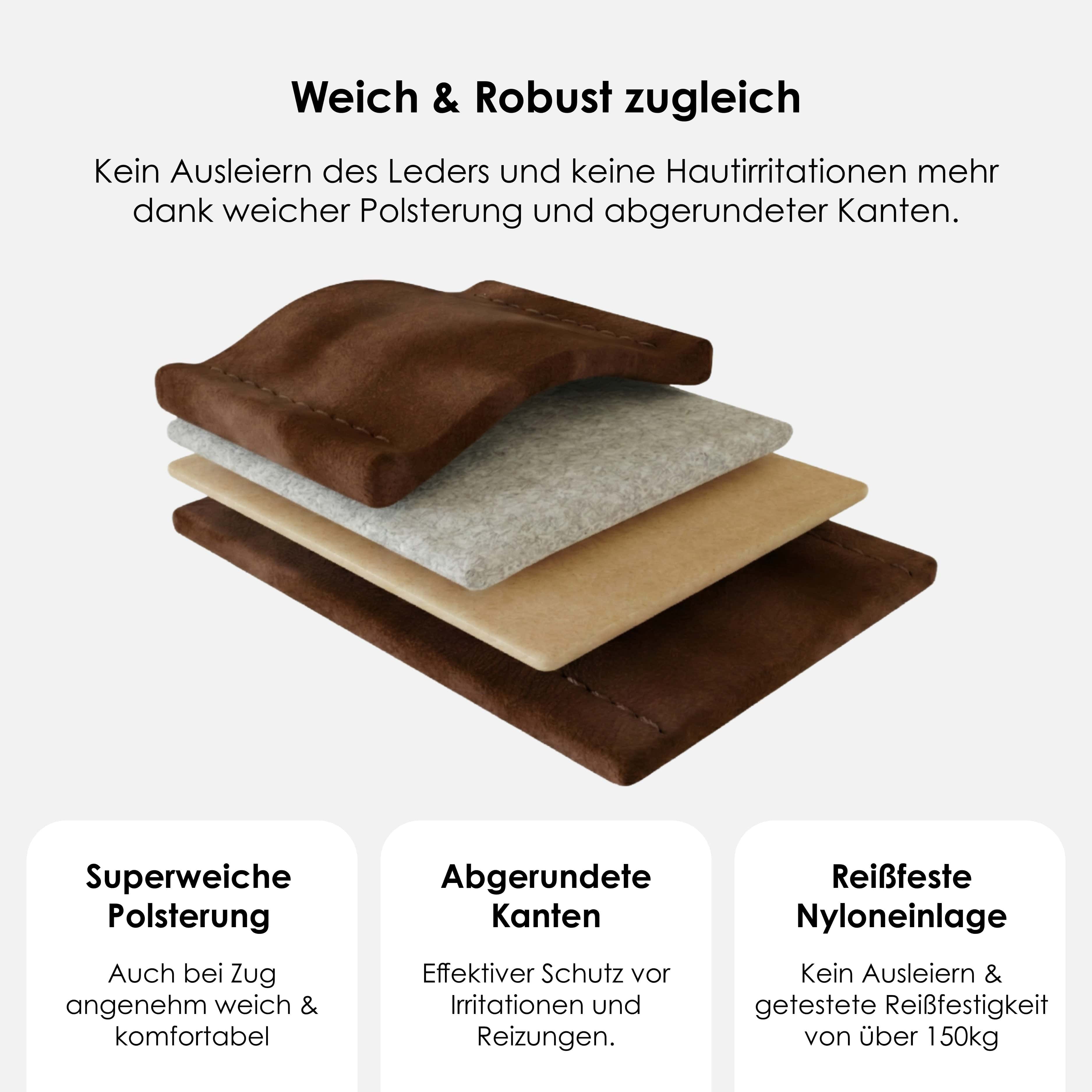 William Walker Hundehalsband aus wasserfestem Nubukleder