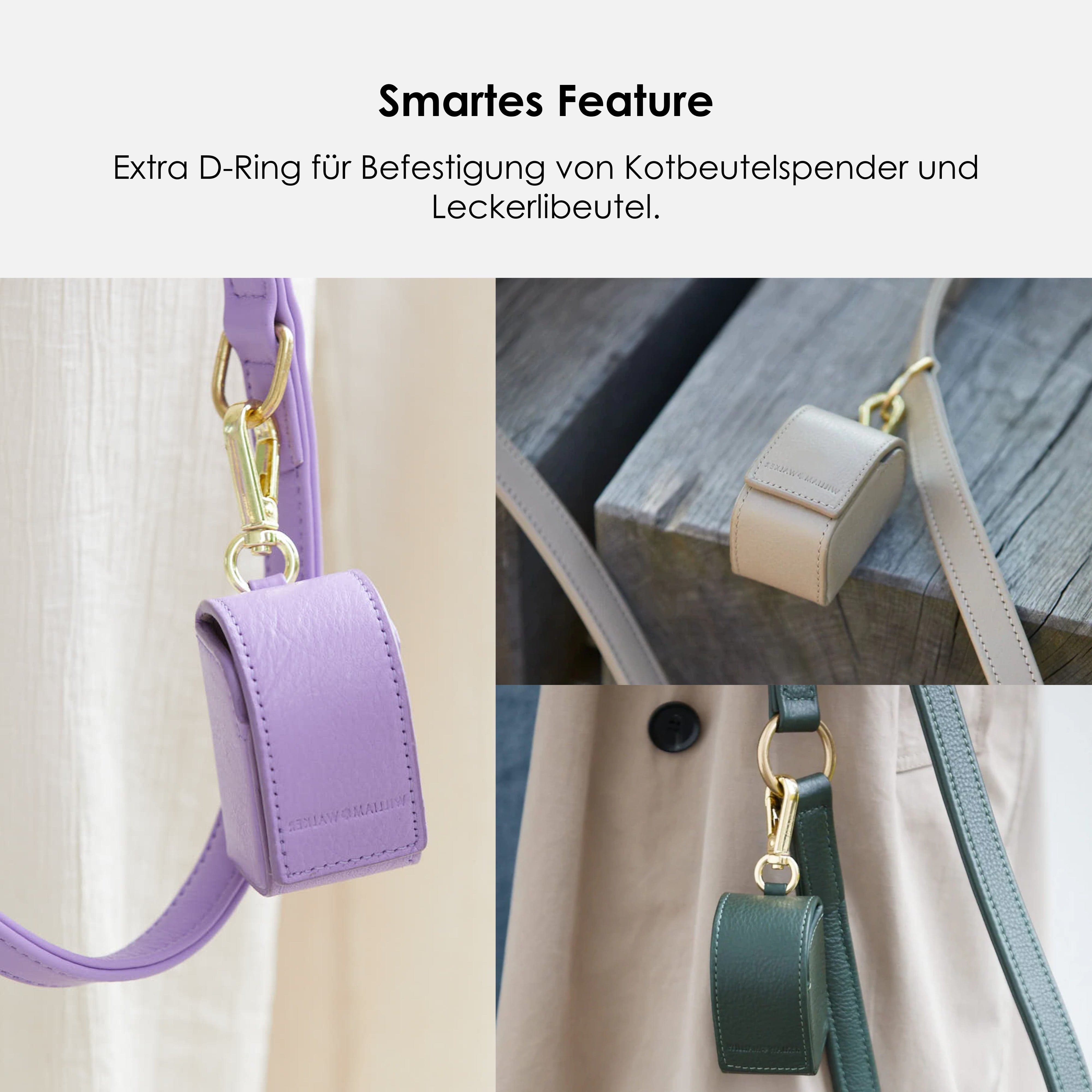 William Walker Hochwertige Leder Hundeleine Dark Moss (Waldgrün)