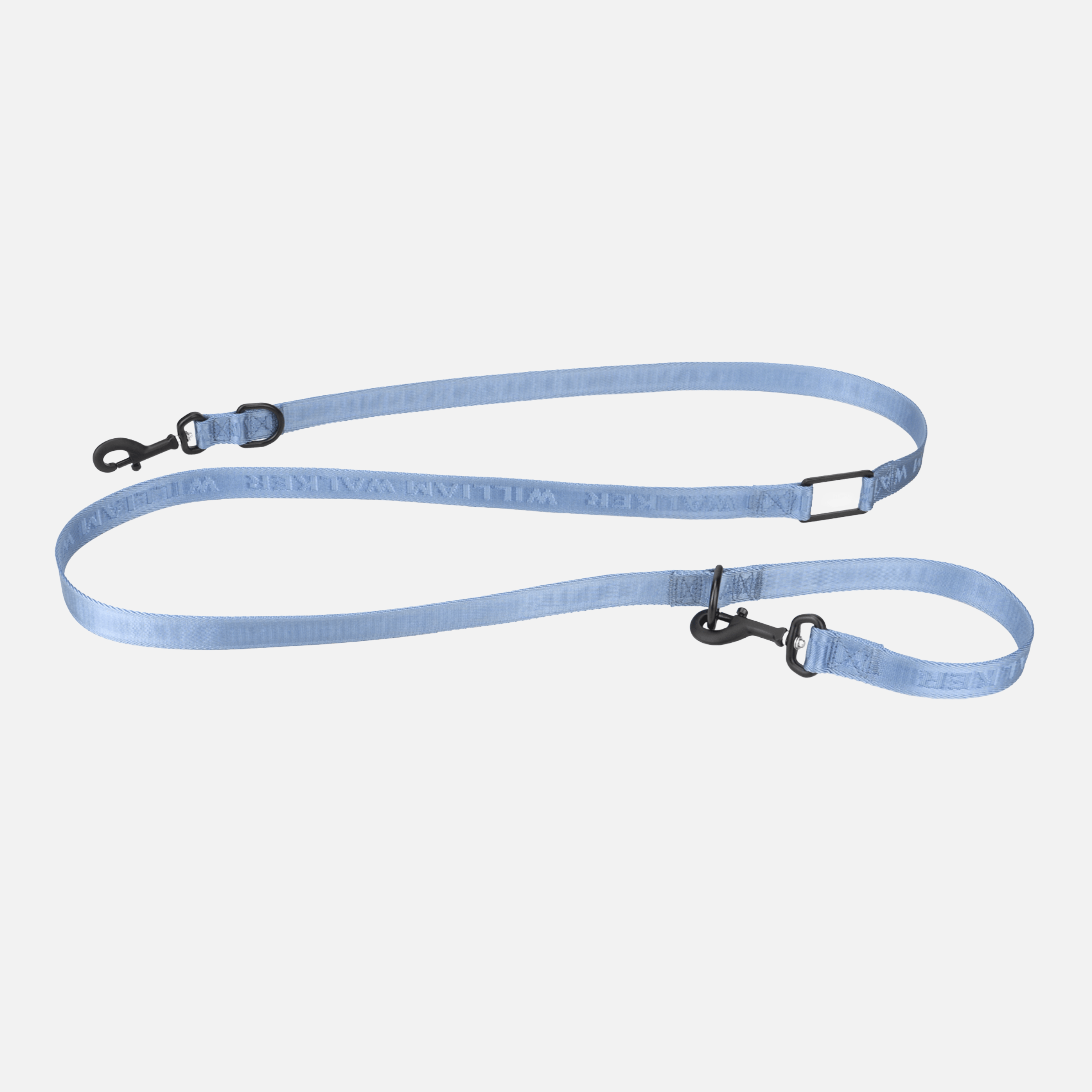 William Walker Jacquard Nylon Hundeleine Sky (blau)