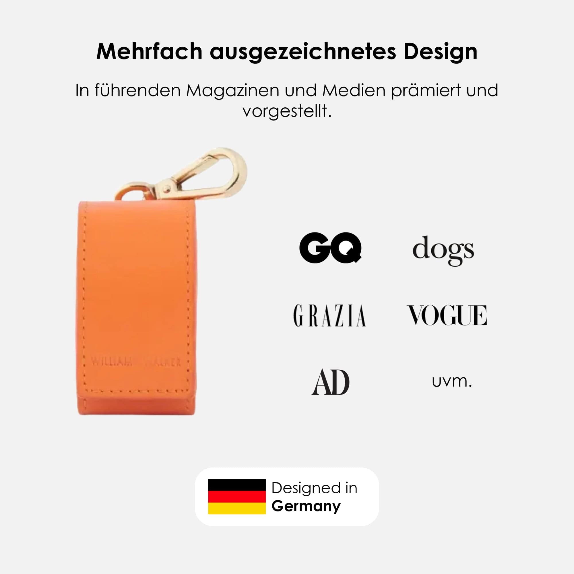 William Walker Kotbeutelspender Amber (Orange)