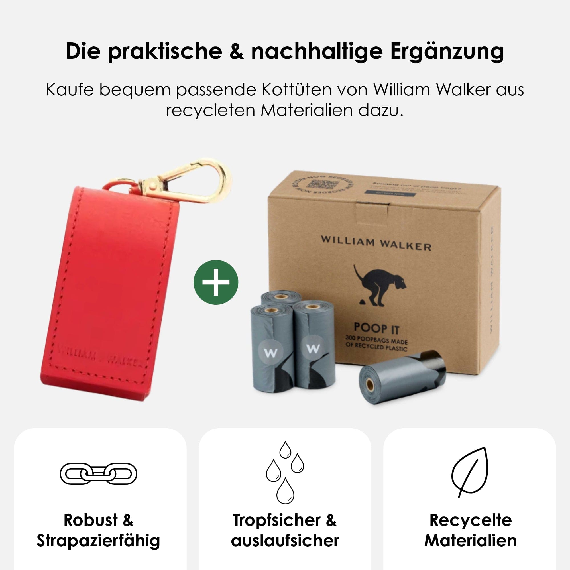 William Walker Kotbeutelspender Chili (Rot)