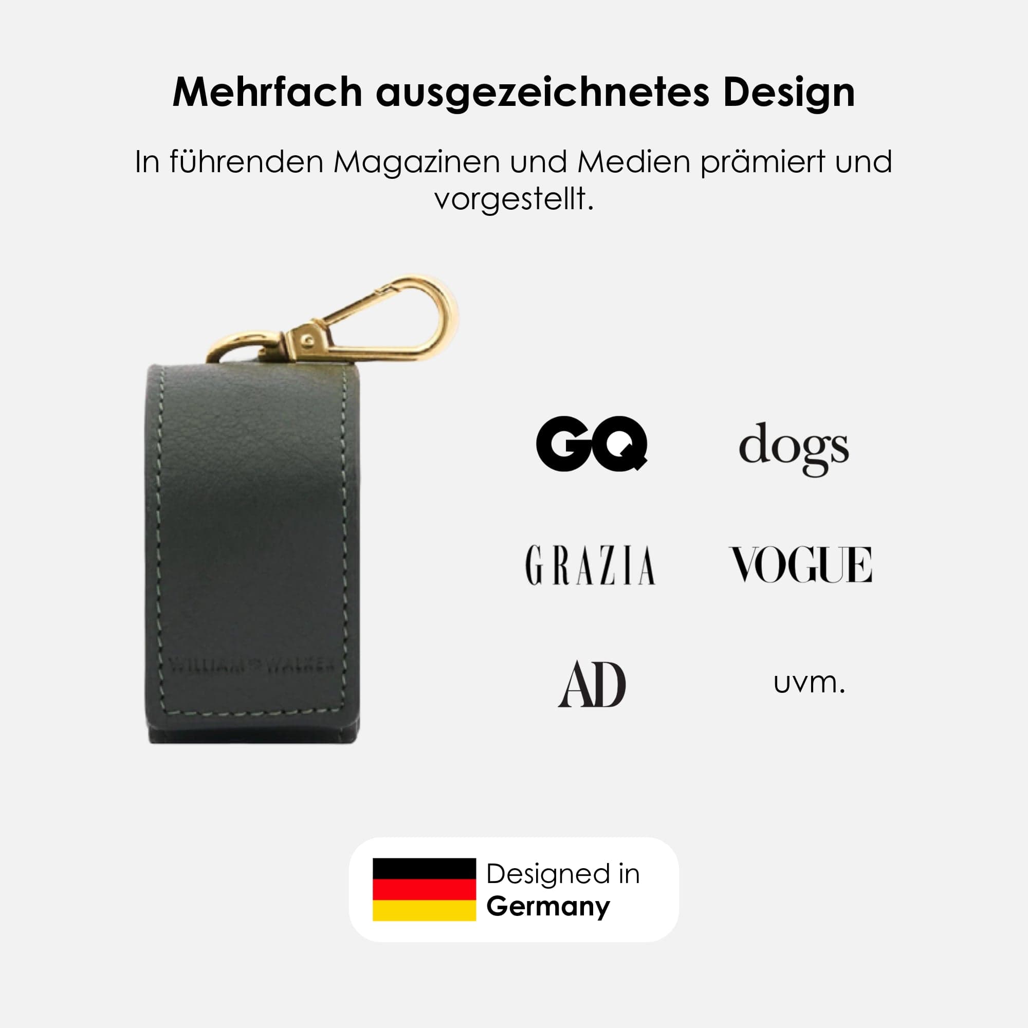 William Walker Kotbeutelspender Dark Moss (Waldgrün)