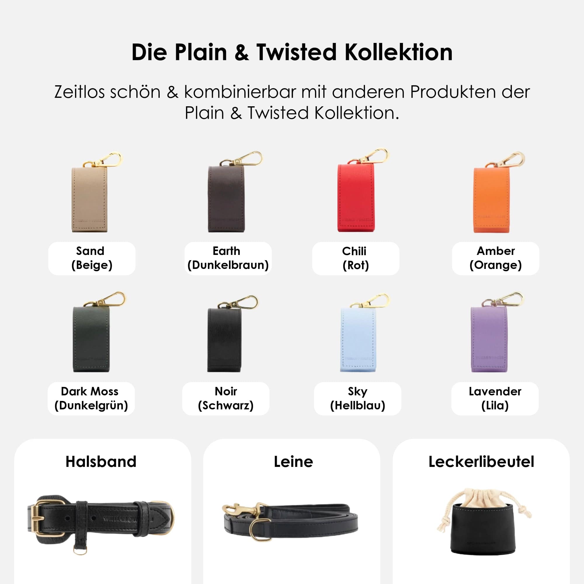 William Walker Kotbeutelspender Noir (Schwarz)