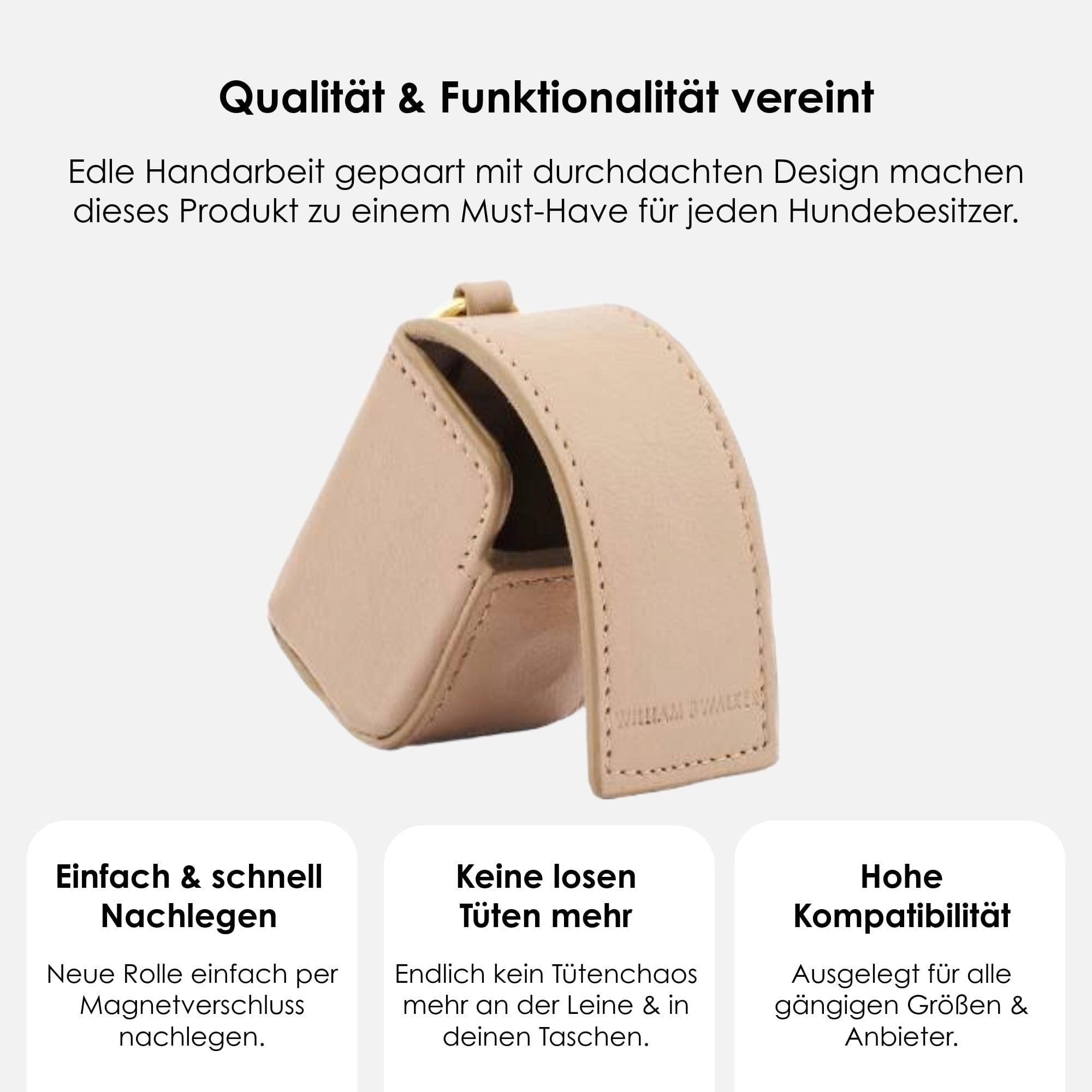 William Walker Kotbeutelspender Sand (Beige)