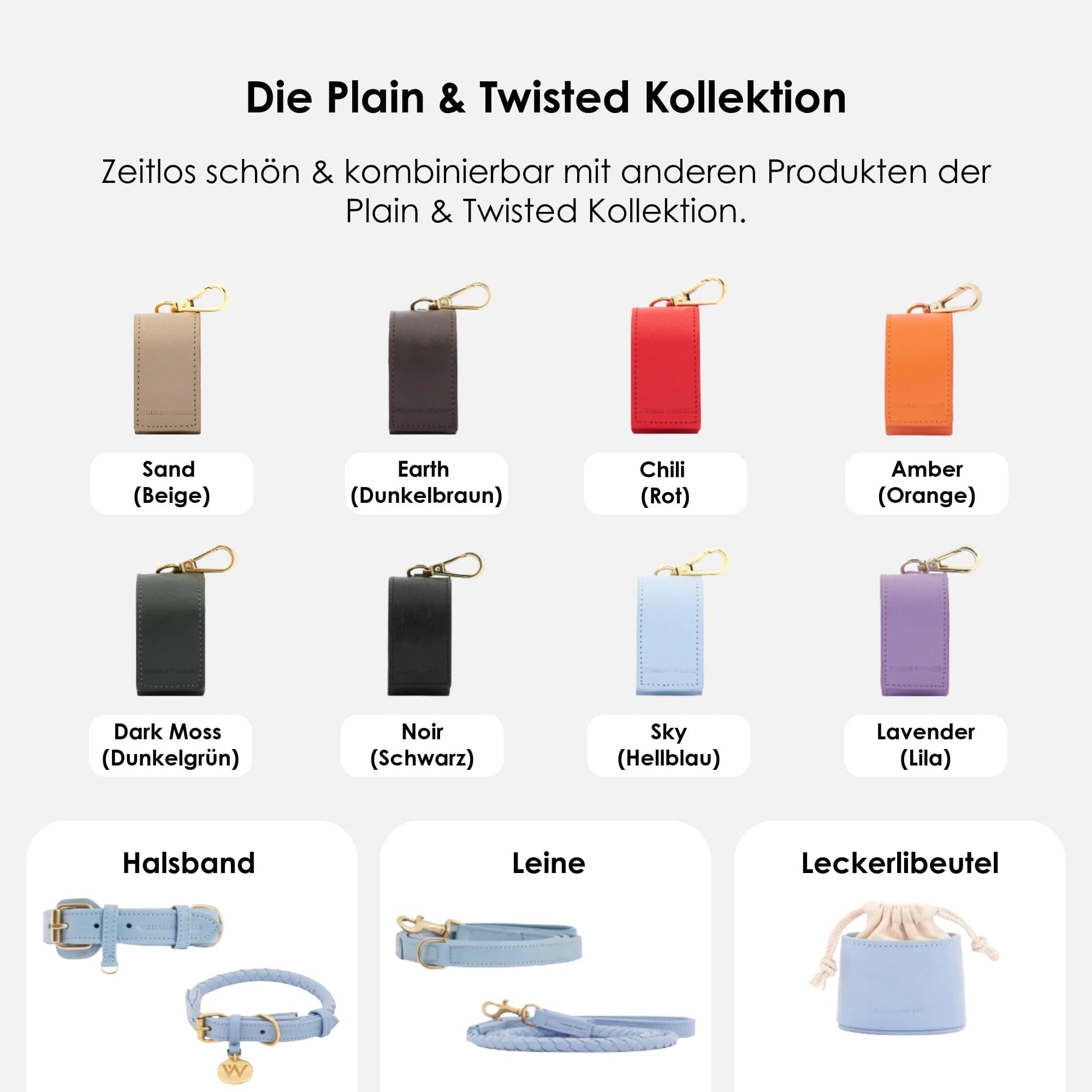 William Walker Kotbeutelspender Sky (Baby-Blau)