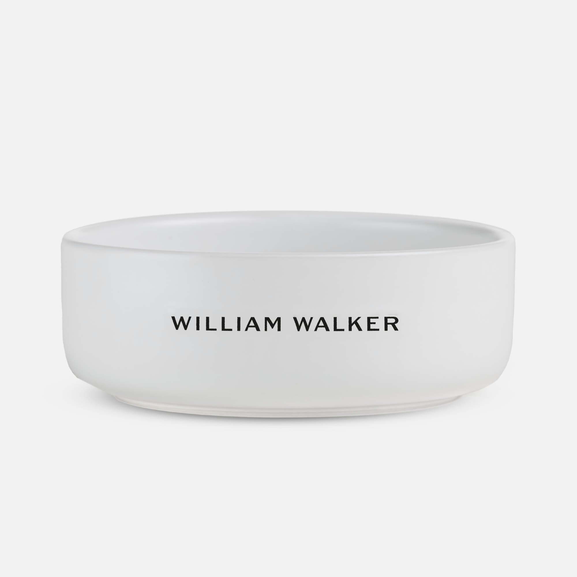 William Walker Keramik-Hundenapf Pearl LIMITED (dunkles-Logo)
