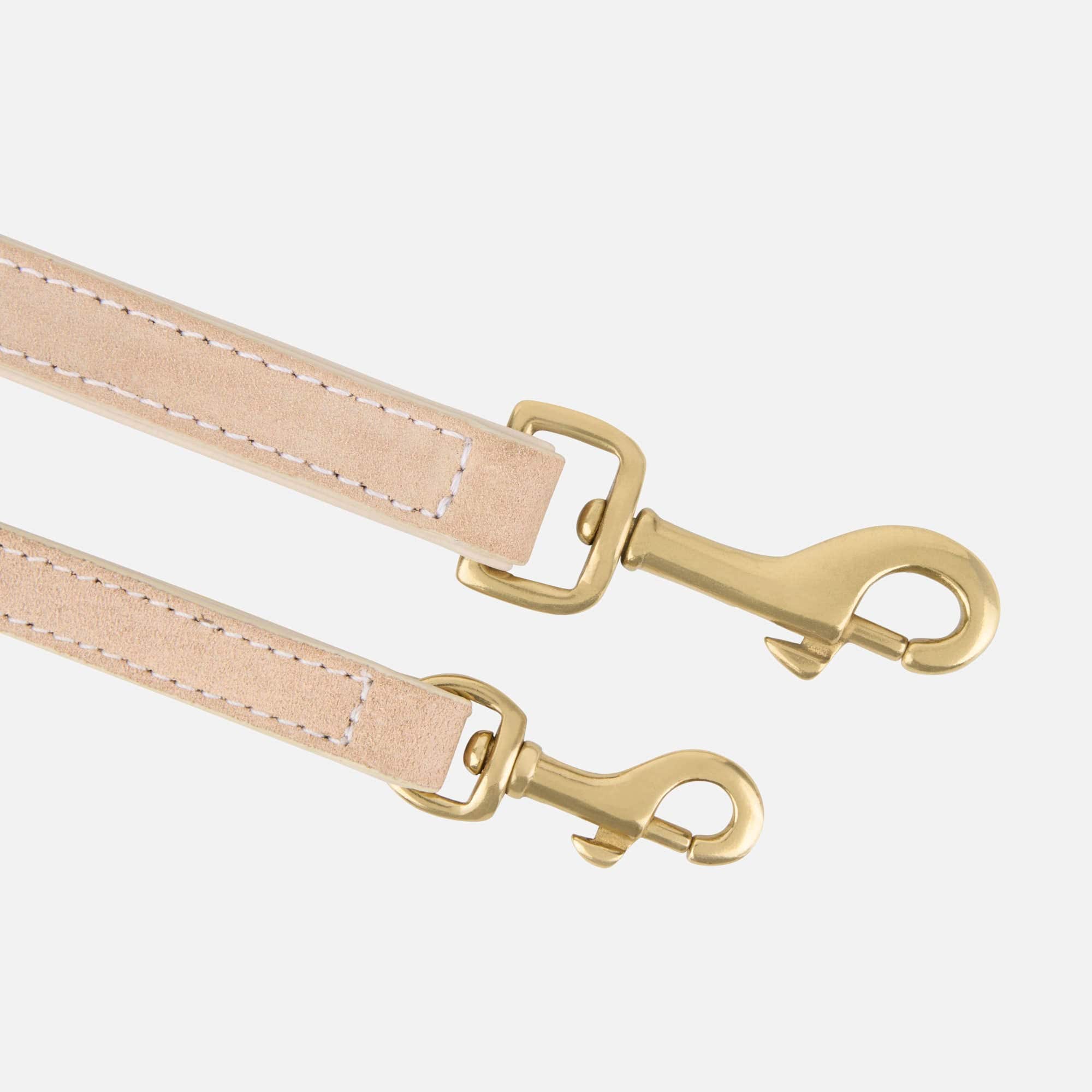 William Walker Hochwertige Wildleder Hundeleine Almond (Beige)