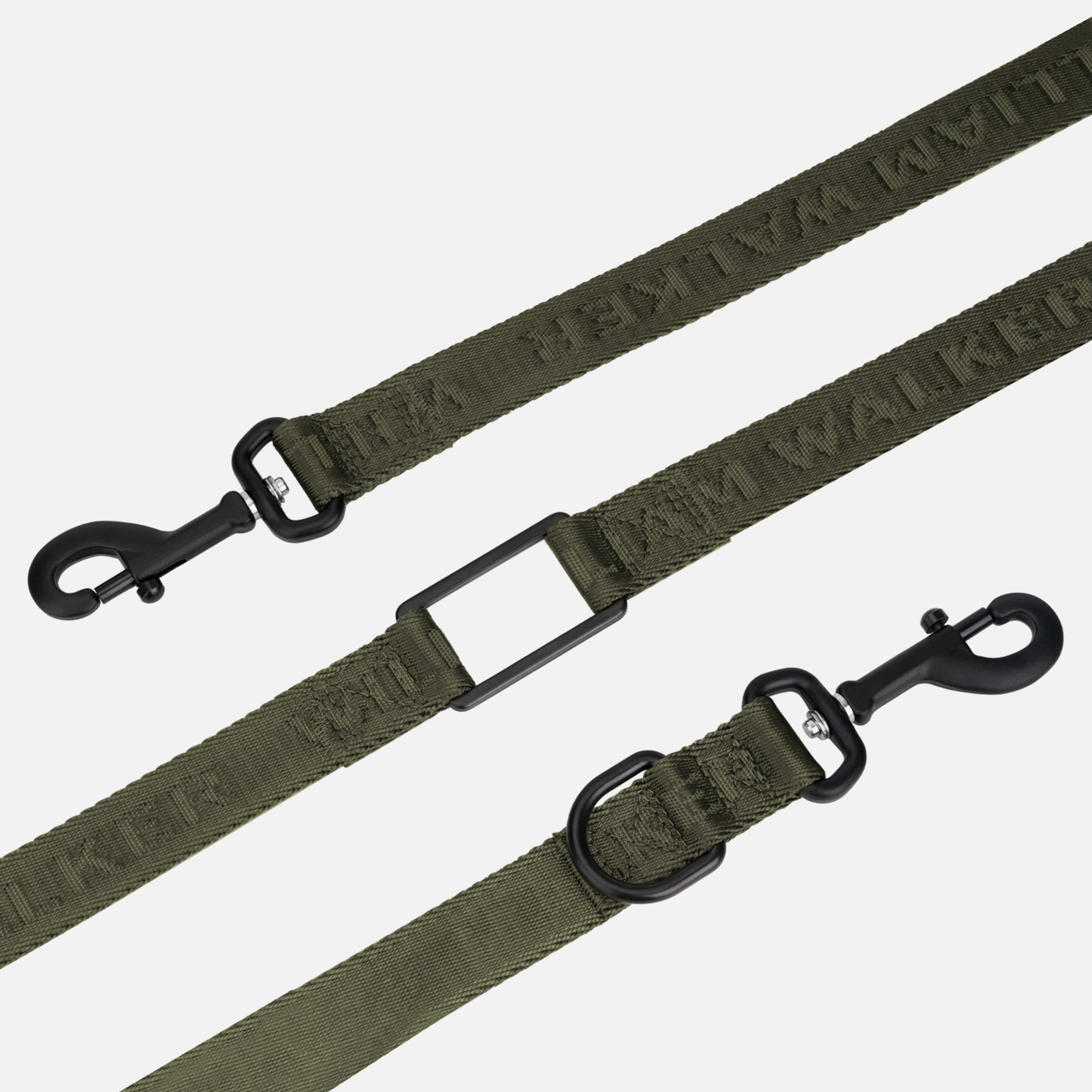 William Walker Jacquard Nylon Hundeleine Forest (grün)