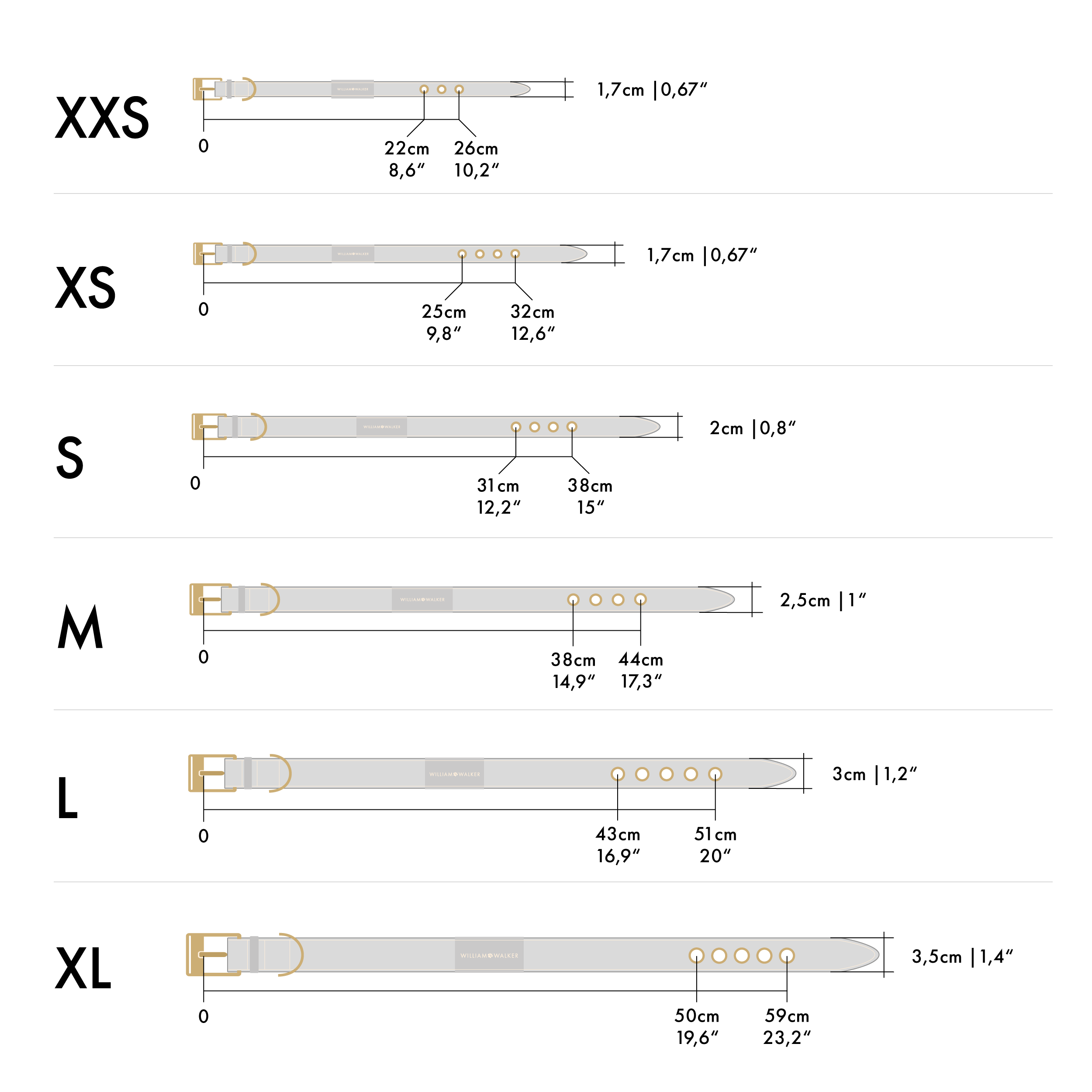 William Walker Hundehalsband Noir
