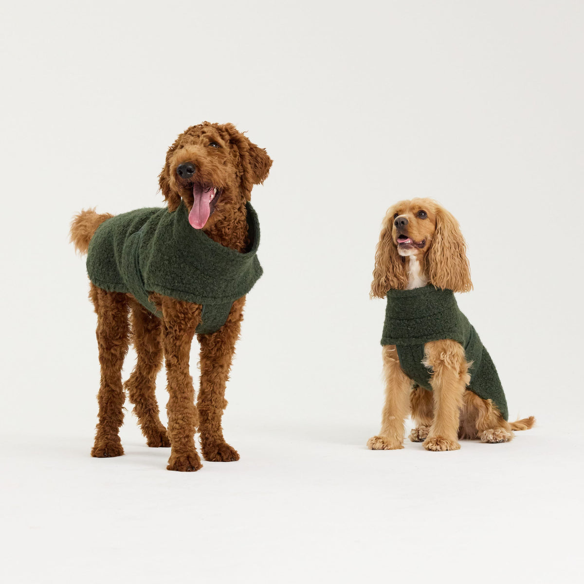William Walker Cappottino in pile per cani Cozy Dark Moss / 1