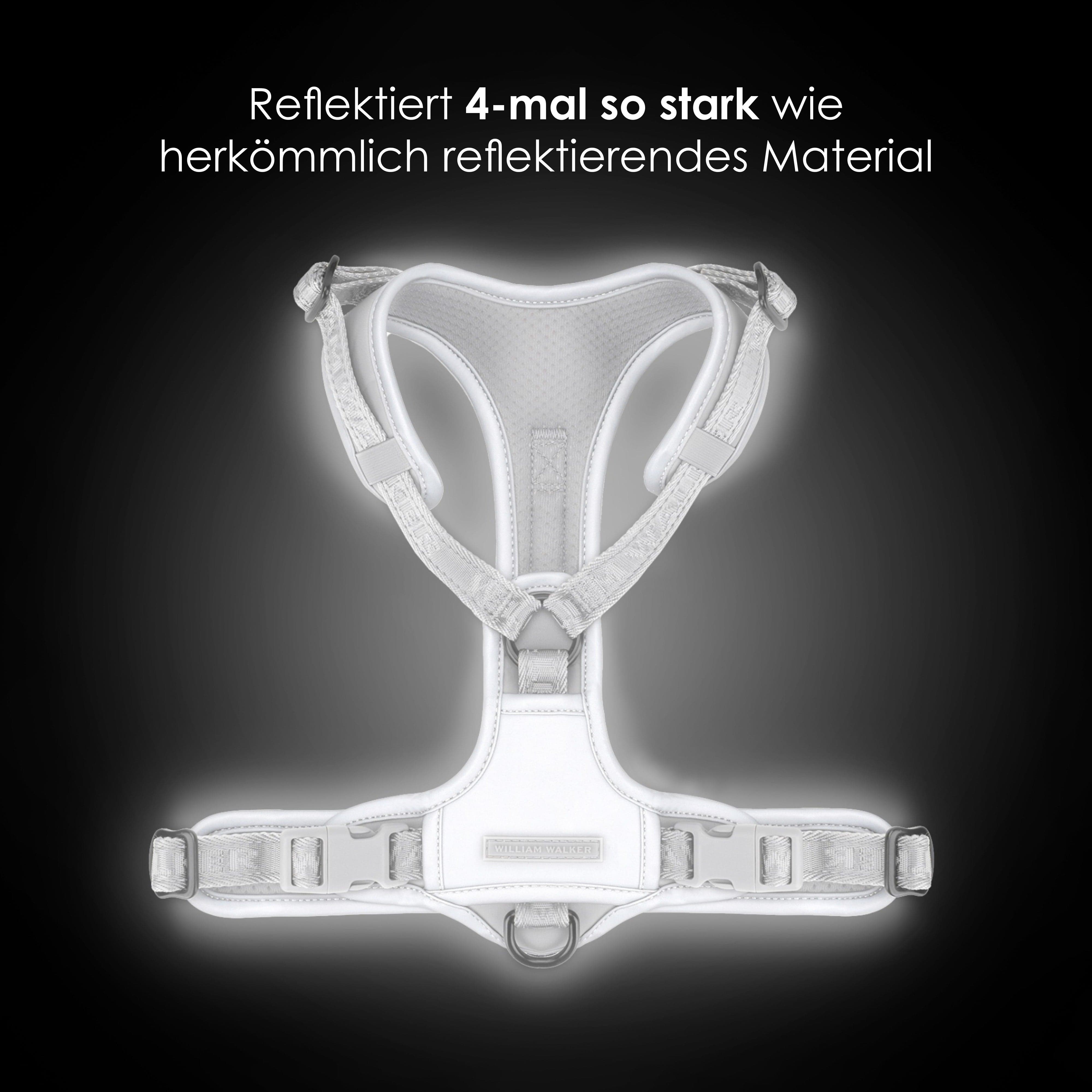 William Walker Hochwertiges Y-Hundegeschirr Lunar (Reflektierend)