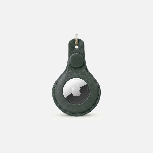 Porte-clés en cuir pour AirTag - Collier pour chien & Accessoire