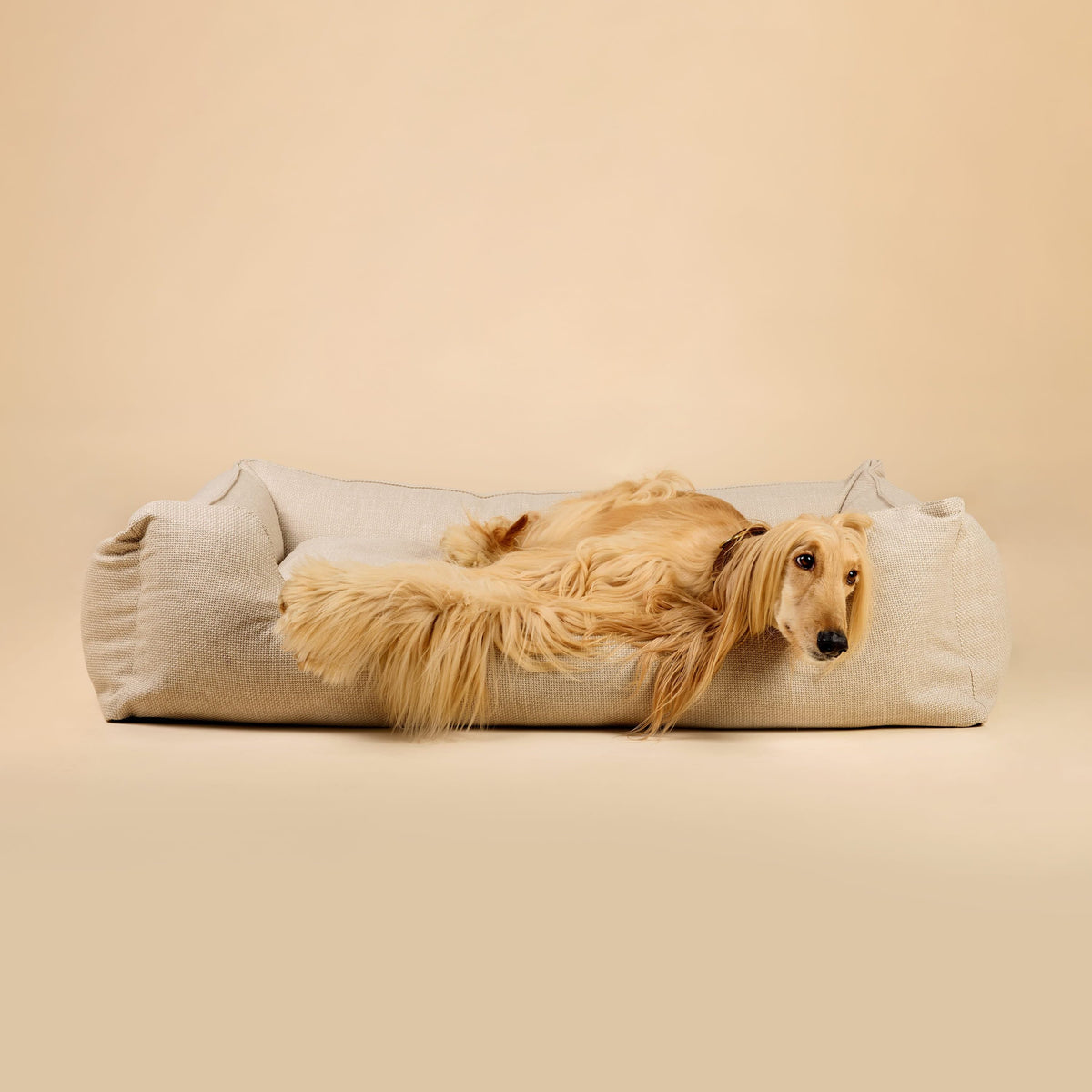 William Walker Panier pour chien orthopédique Luxe Sand / S / Kissen (Flocken)