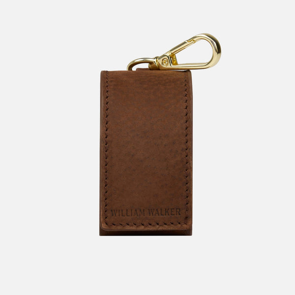 Distributeur de sacs à crottes en cuir nubuck imperméable