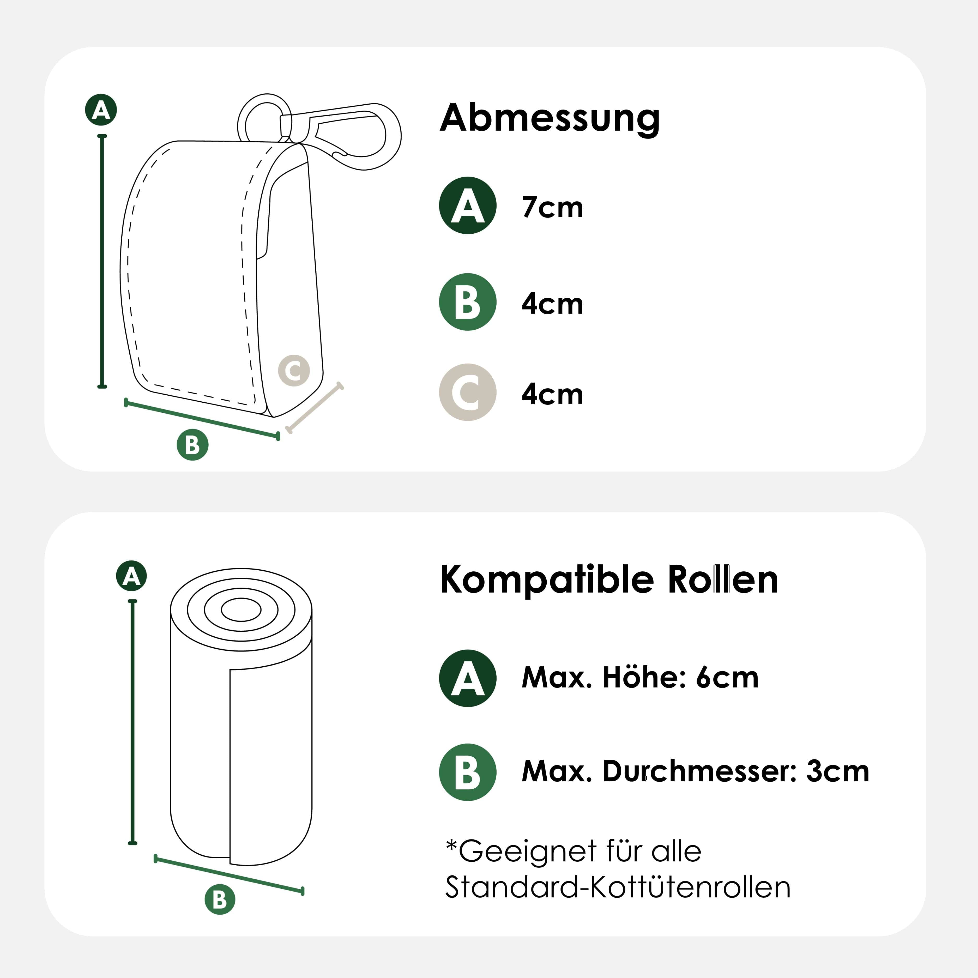 William Walker Kotbeutelspender aus wasserfestem Nubukleder