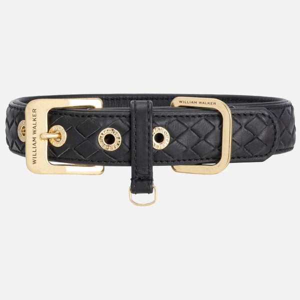 Collier pour chien en cuir Prestige Nero (noir)